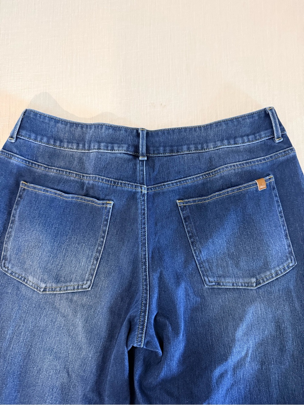 Halara Flex Asymmetric Low Rise Zipper Baggy Wide Leg Jeans NWOT - Picture 4 of 4